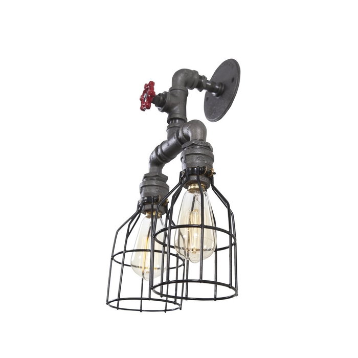 Opviq Lámpara de araña Pp125 Plata y Negro